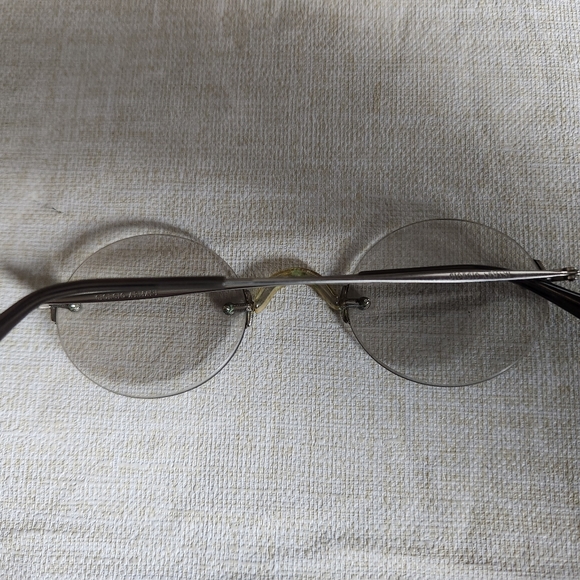 🚫SOLD🚫NWOT GIORGIO ARMANI rimless round unisex eyeglasses - Picture 2 of 7